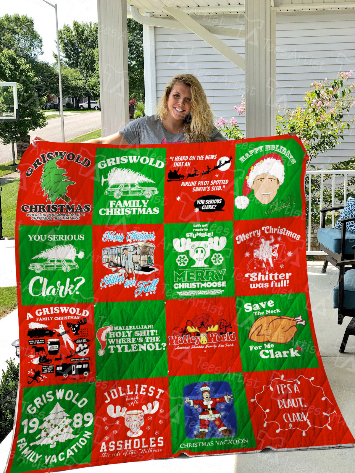 National Lampoon’S Christmas Vacation Quilt Blanket 01085