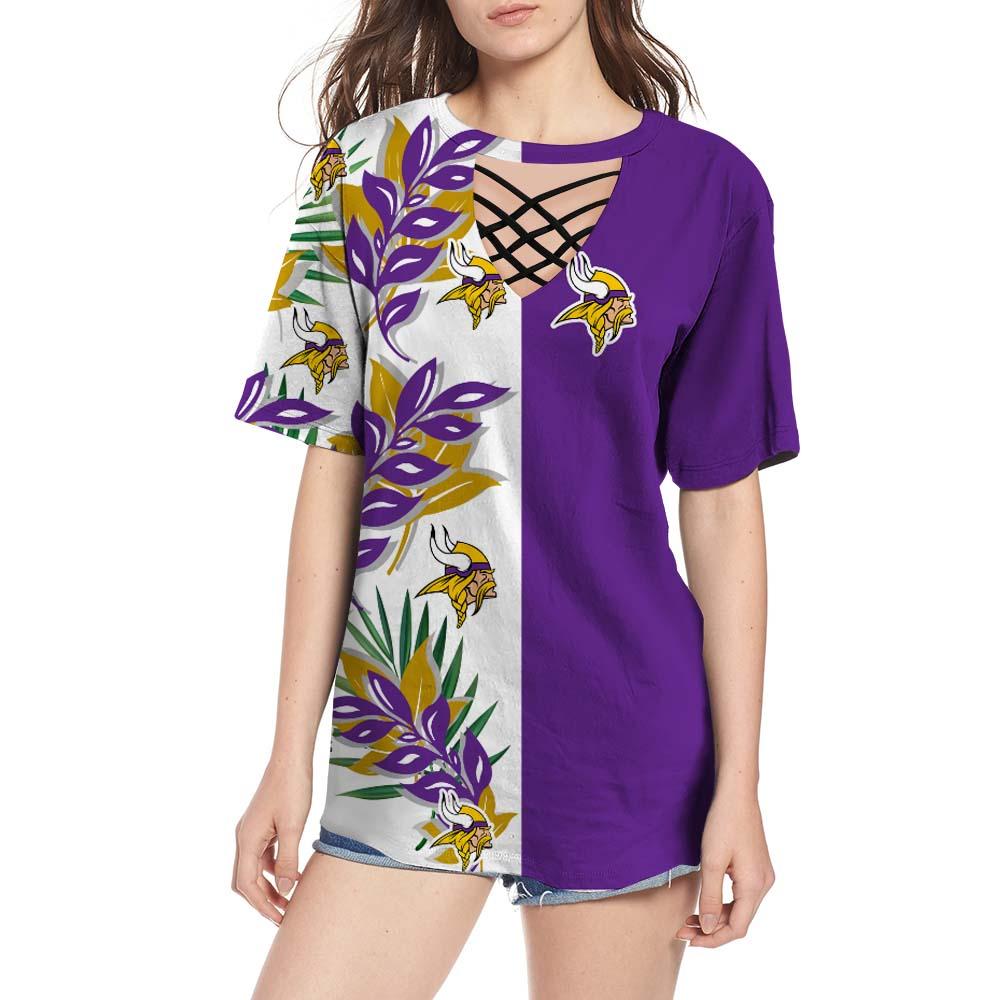 Minnesota Vikings Women Summer T-Shirt