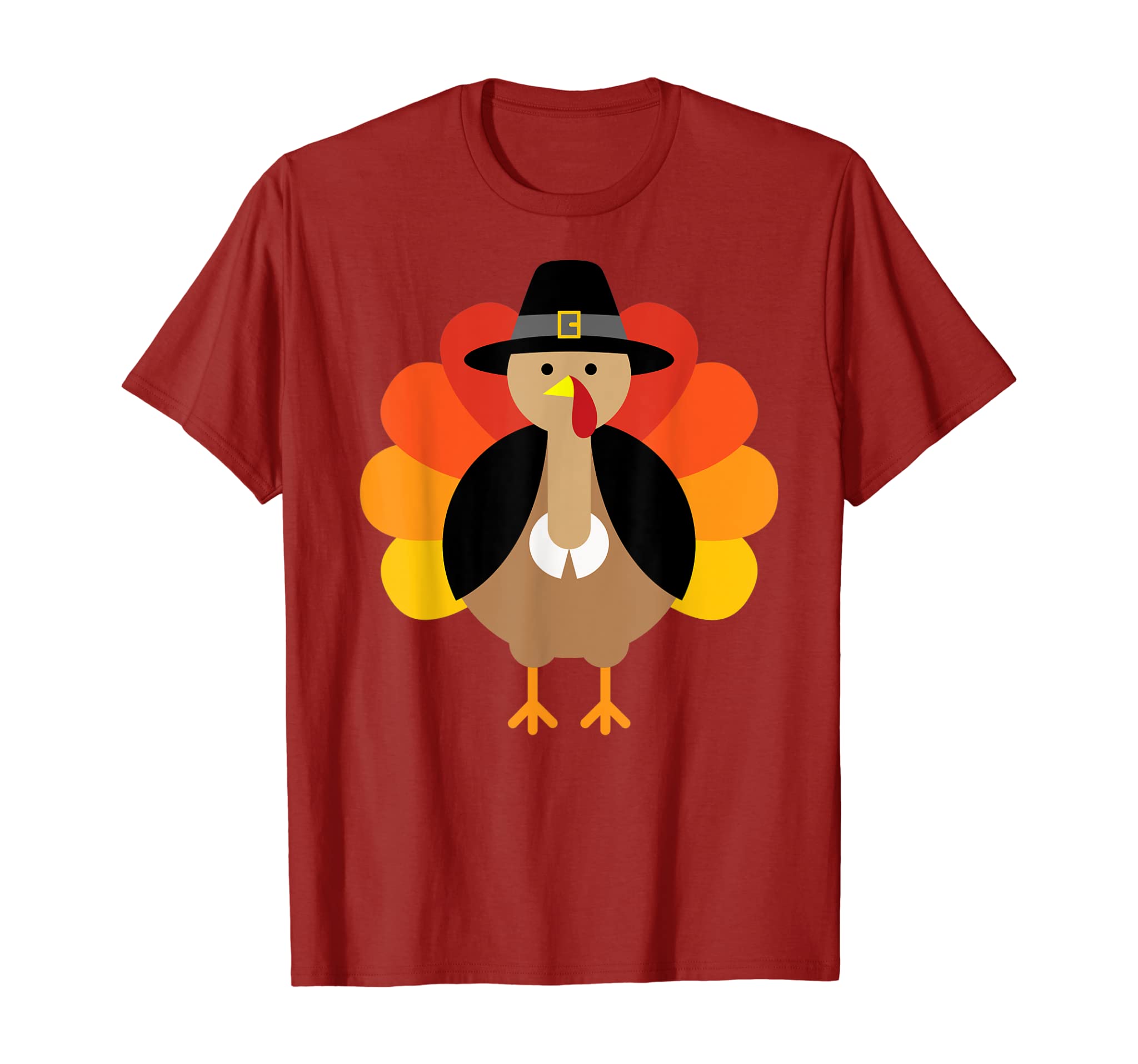 Turkey Pilgrim Cute Thanksgiving T-Shirt