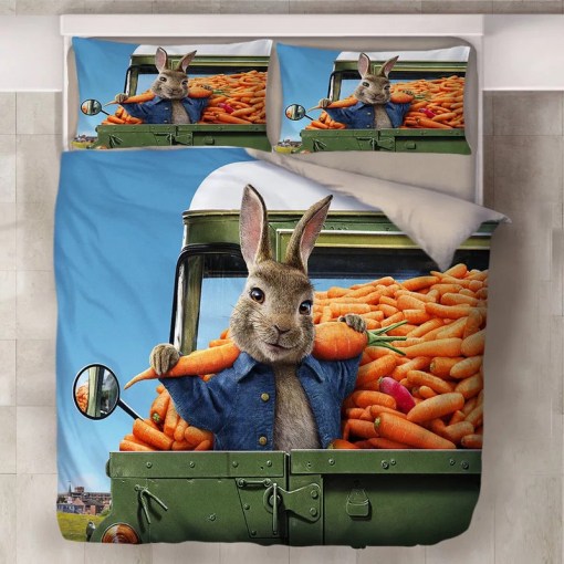 Peter Rabbit 2 Duvet Cover Pillowcase Home Decor 3D Bedding Set 8809