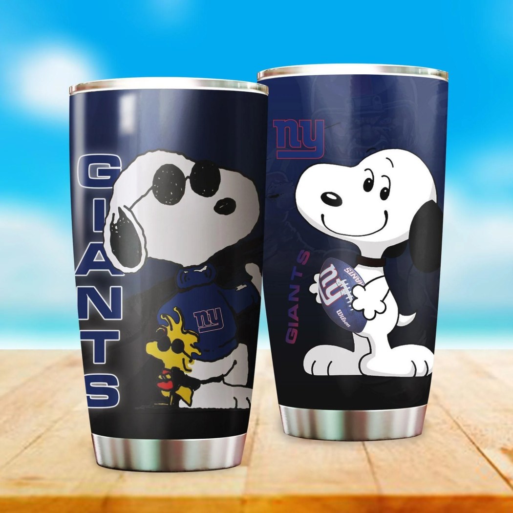 New York Giants Snoopy Tumbler Mug