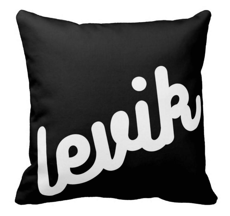 PERSONALIZED NAME THROW PILLOW – RETRO CURSIVE 2 (COVER ONLY)