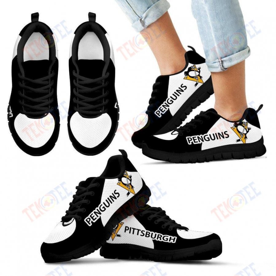 Mens Womens Pittsburgh Penguins Sneaker Top Logo Sneaker Running Shoes For Men Women TDT513