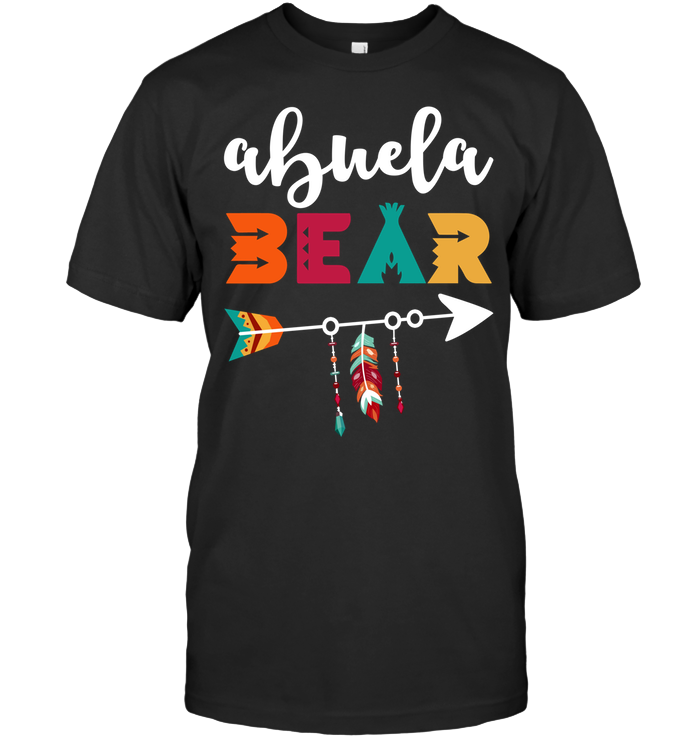 Abuela Bear Colorful India Family Customize Personalized T-Shirt, Hoodie Adult, Kid, Unisex