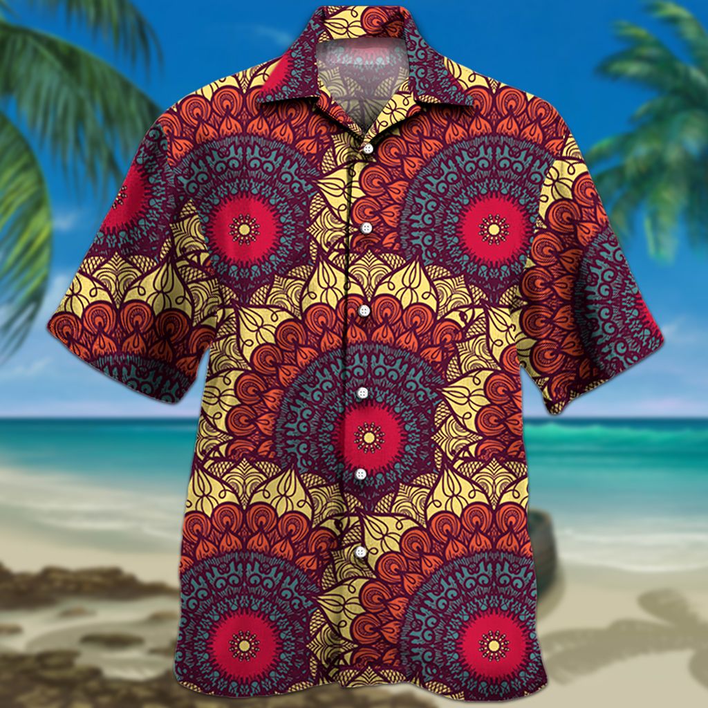 Mandala Pattern Energy Color 5 Hawaii Shirt Ha19488