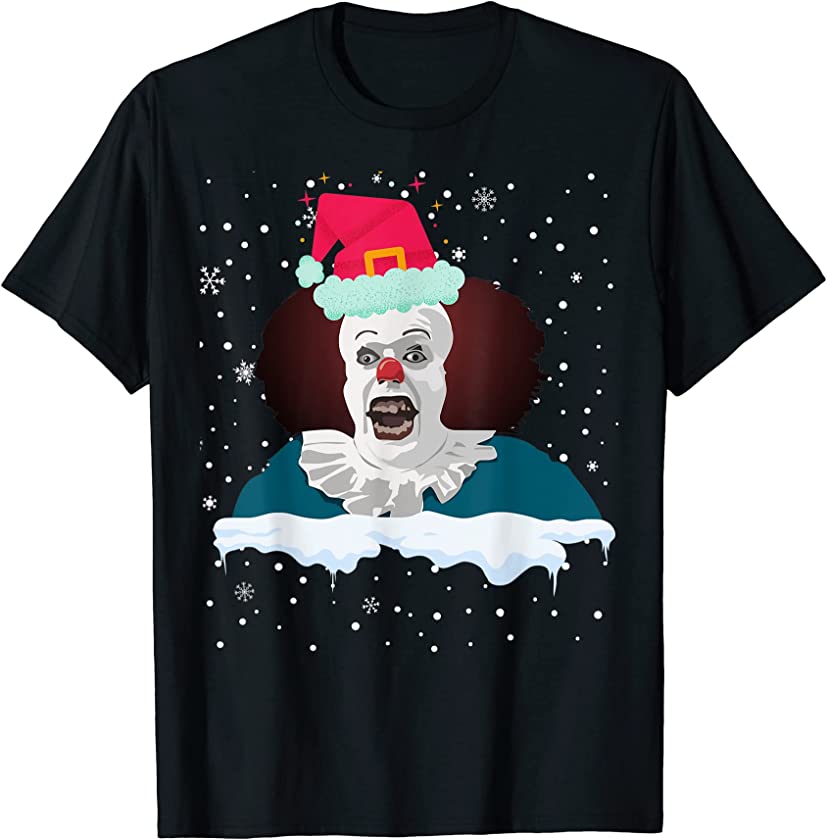 Christmas Clown Ugly Christmas Sweater Shirt Clown Costume T-Shirt