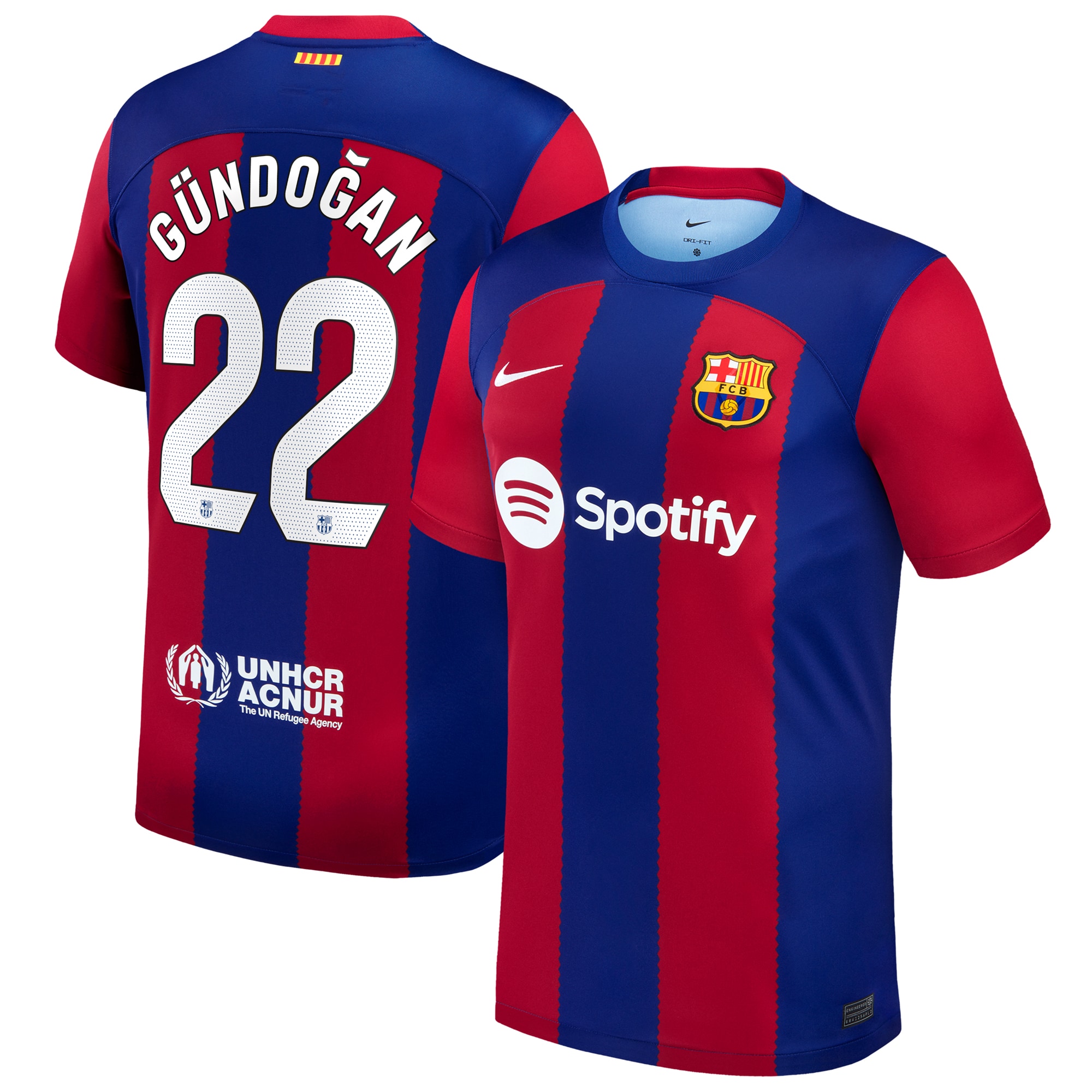 Ilkay Gündogan Barcelona 2023/24 Home Stadium Replica Player Jersey – Royal