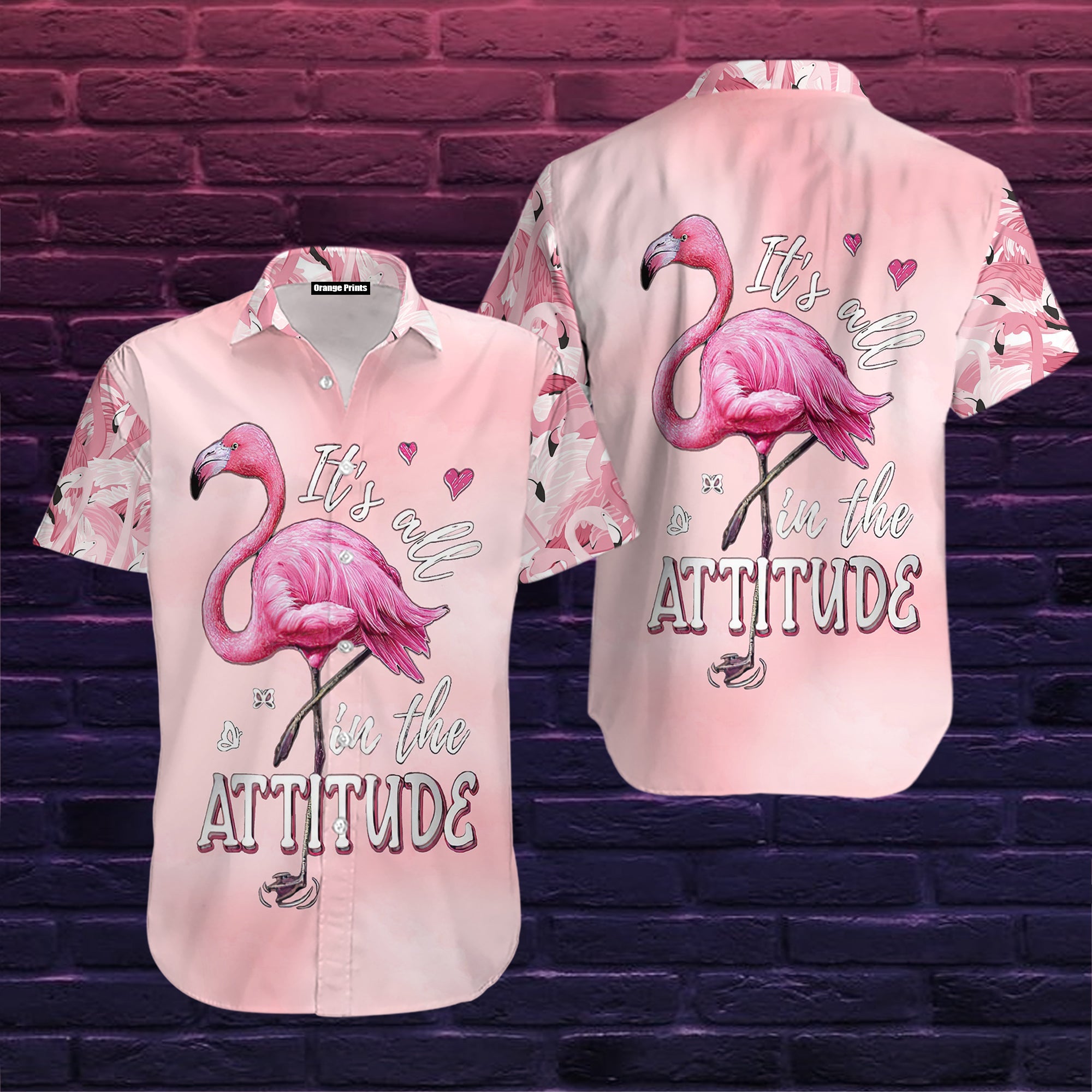 Flamingo It Is All In The Attitude Hawaii Shirt For Men Women Adult Ha40309