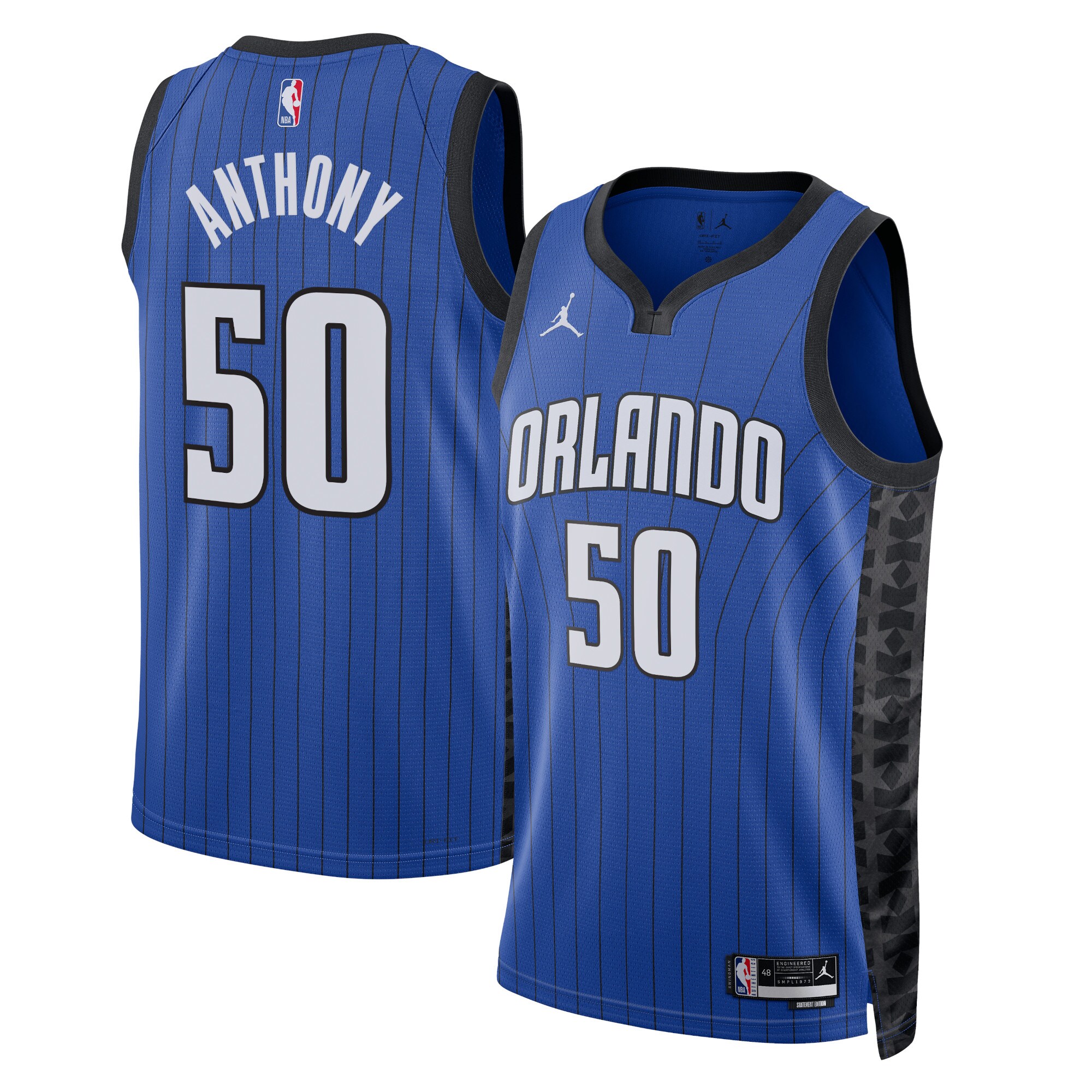 Orlando Magic Jordan Statement Edition Swingman Jersey – Royal – Cole Anthony – Unisex