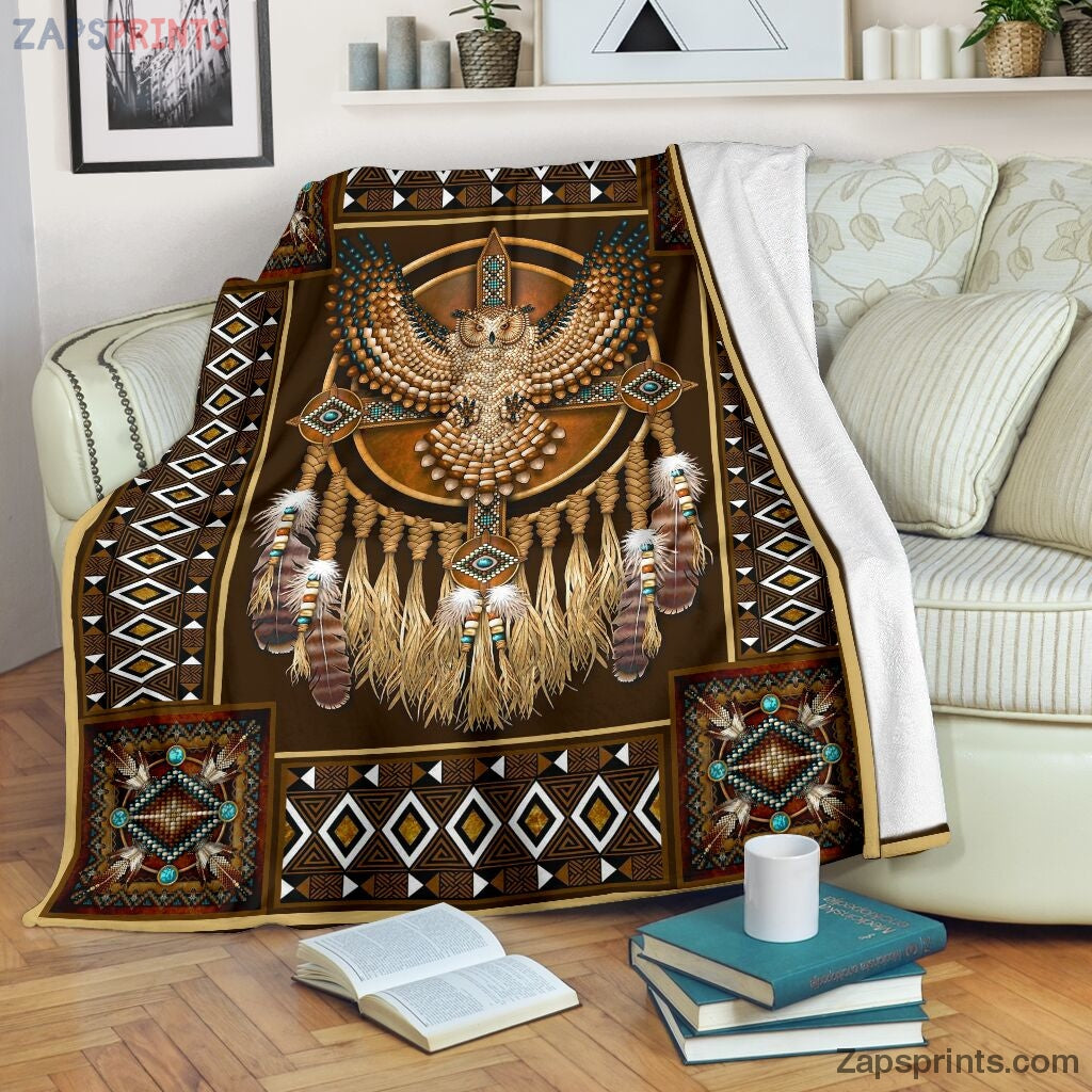 Owl Native American Dreamcatcher Blanket – Cool Gift Ideas