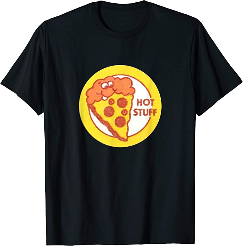 Vintage Scratch and Sniff Stickers Hot Stuff Pizza T-Shirt