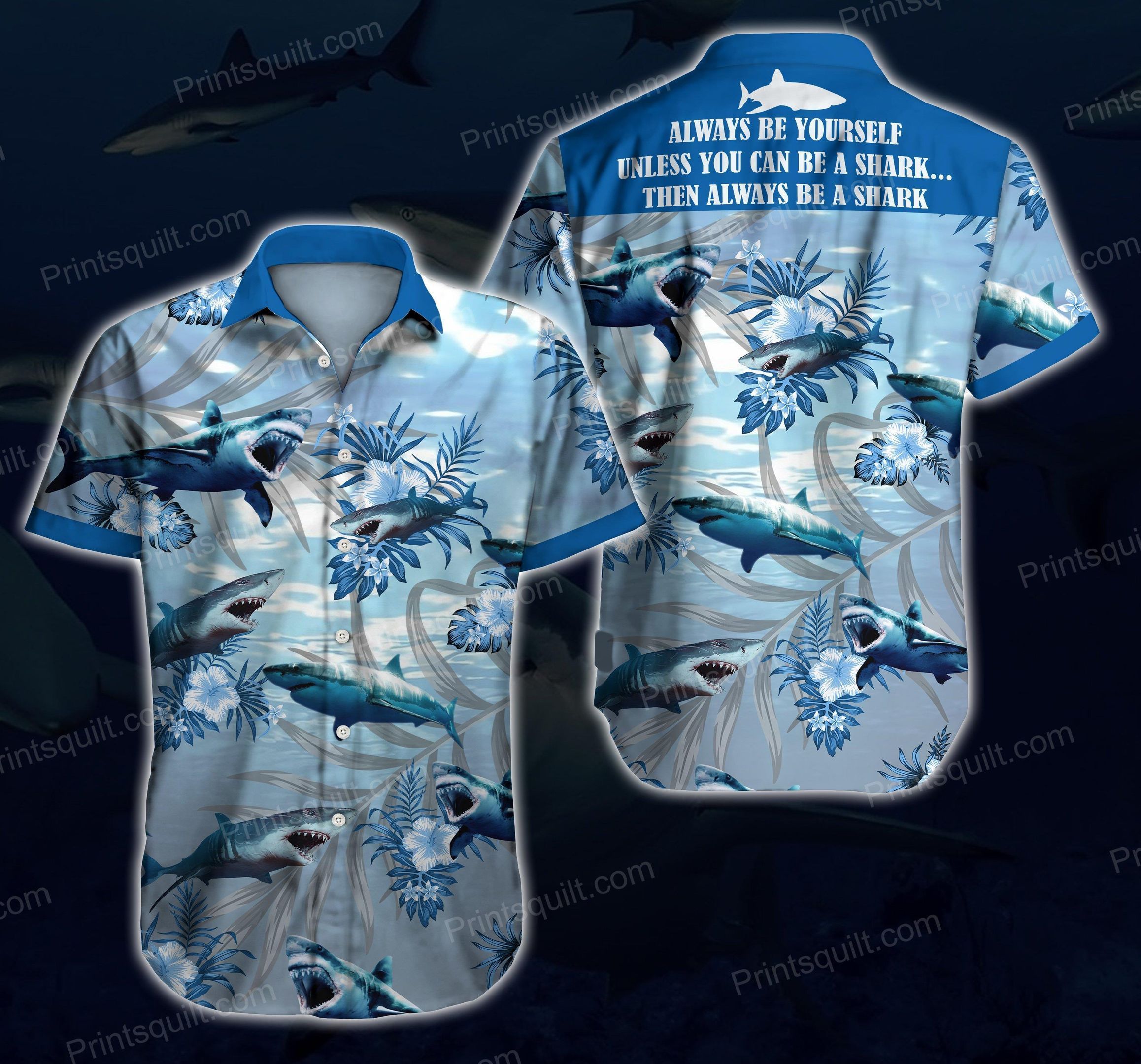 Sharks Lovers Hawaiian Shirt Ha65655