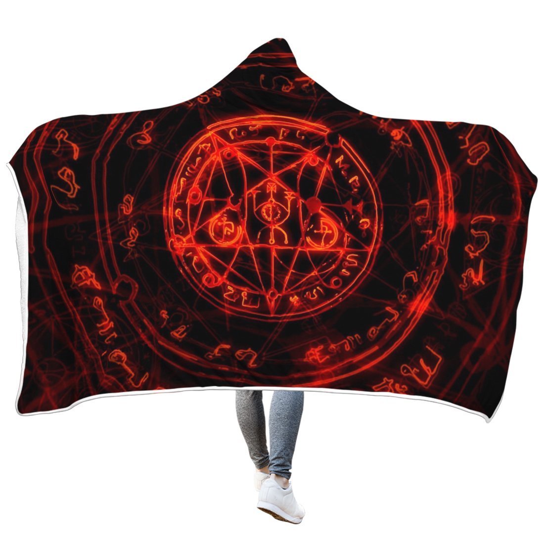 Viking Of Runes Legend Hooded Blanket