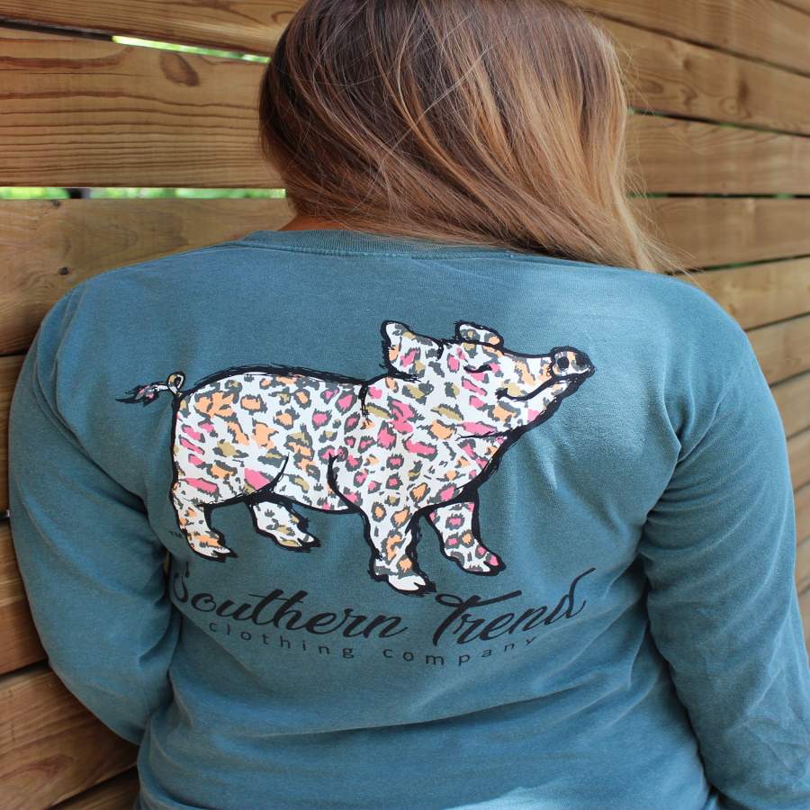 Wild Leopard Pig Long Sleeve