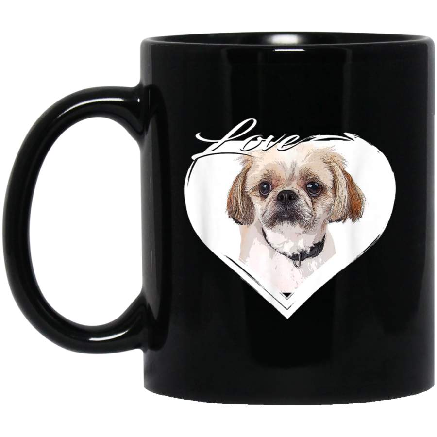 Love Peekapoo Poodle  Pekingese Puppy Dog Lover Mug