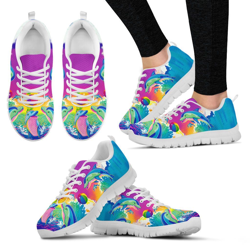 Dolphin Color Beach Ball Sneakers Shoes