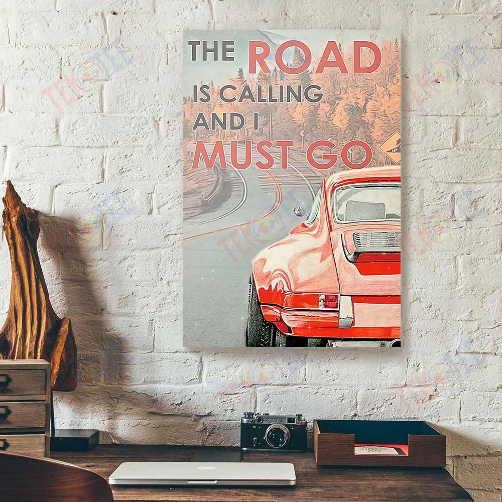 Best Canvas Prints Bestieship The Road Is Calling And I Must Go Cars Vertical Canvas Wall Art Pretty Living Room Bedroom Bathroom Home Decoration