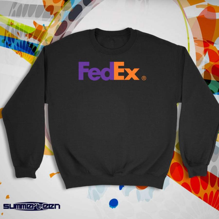 Fedex Logo With Purple And Orange Color Women’S Sweatshirt T-Shirt