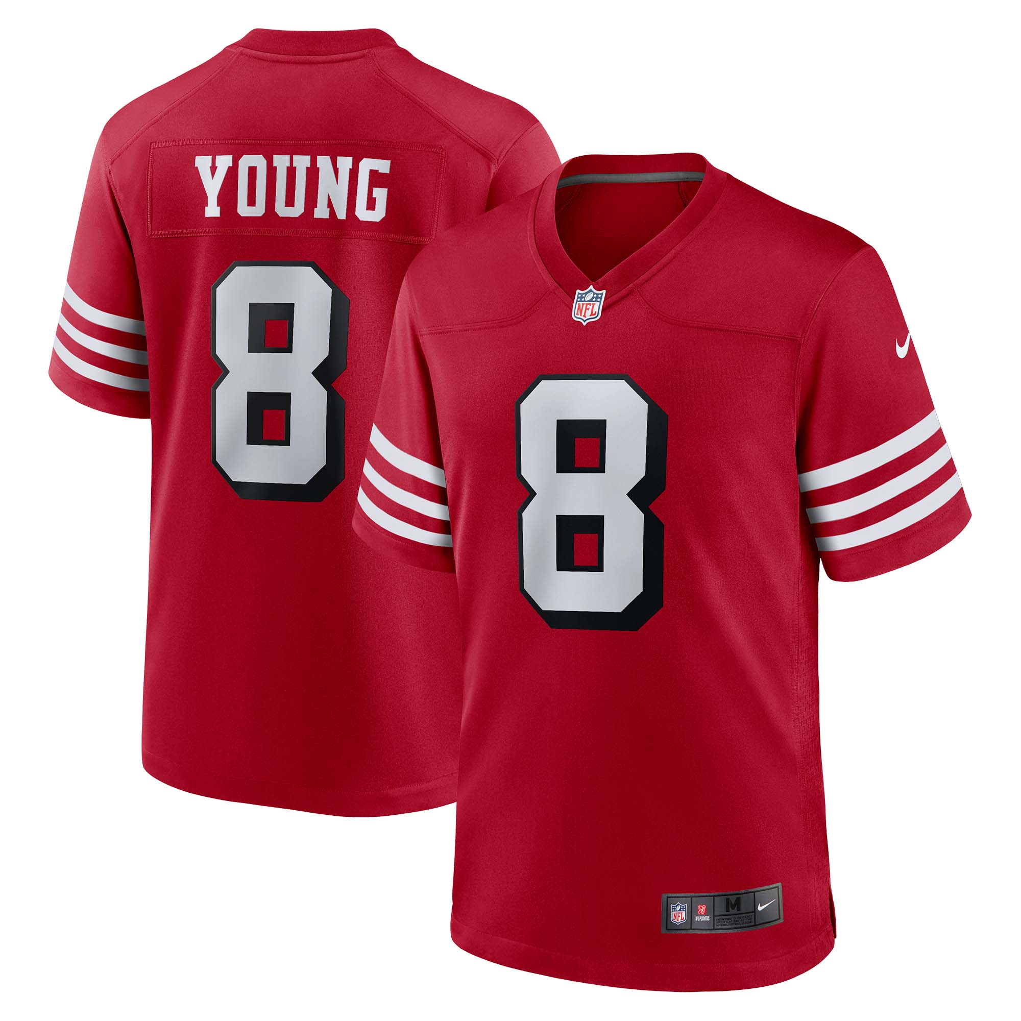 Men’s San Francisco 49ers Steve Young Scarlet Retired Alternate Game Jersey