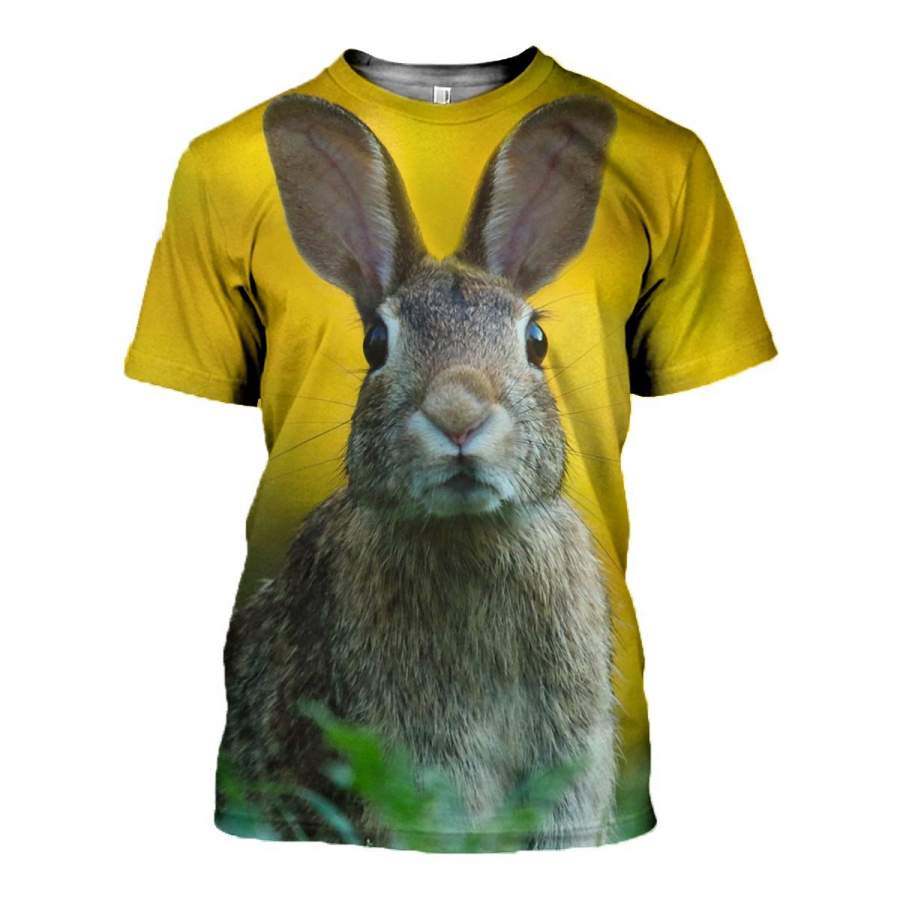 3D All Over Printed Rabbit T-shirt Hoodie _ADAL190403