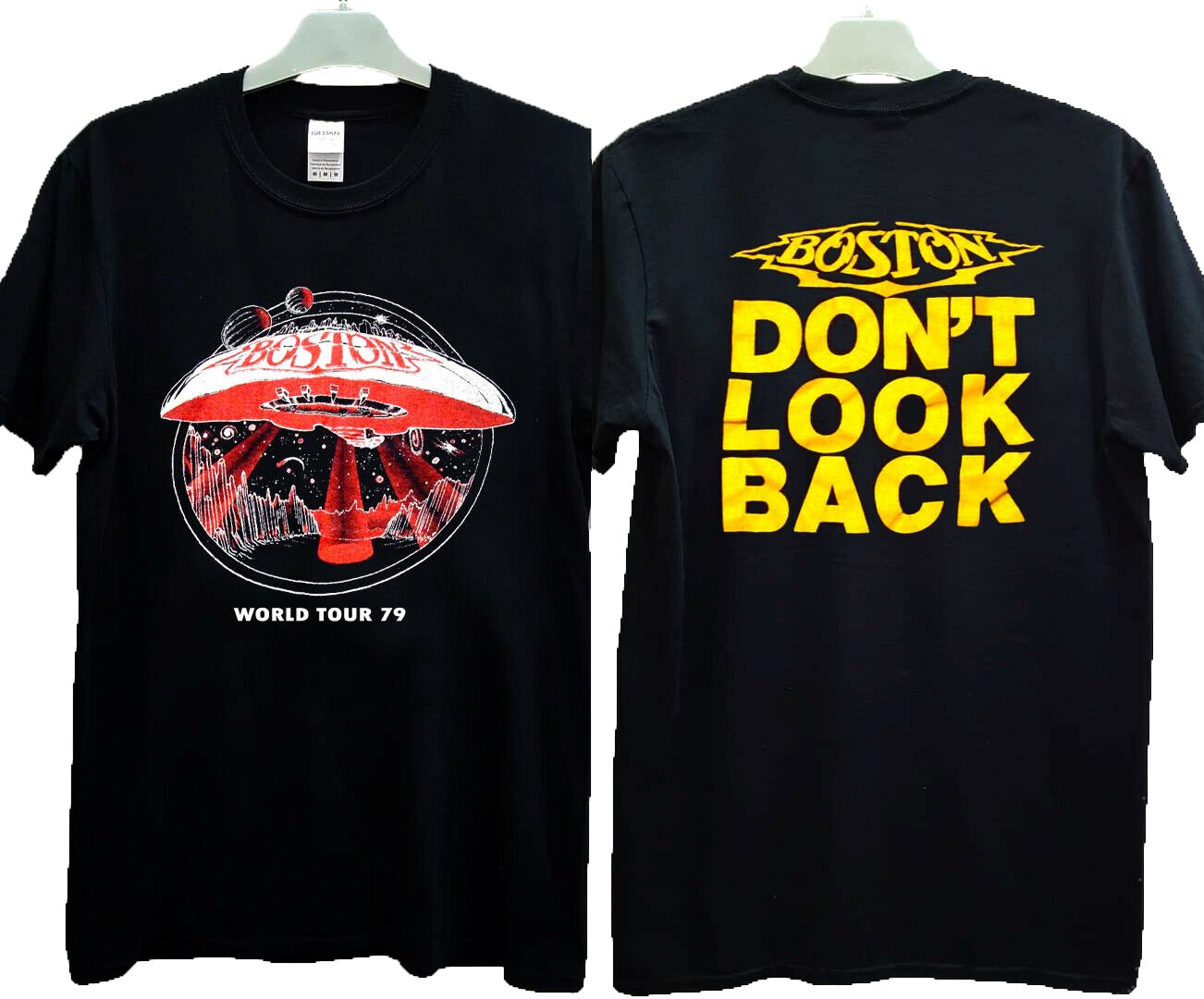 Vintage Men’s 70’s 1979 Boston Tour Tee Don’t Look Back New Gildan Tshirt