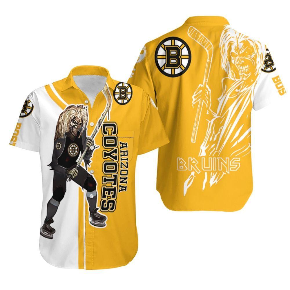 Beach Shirt Boston Bruins And Zombie For Fan Hawaiian Shirt