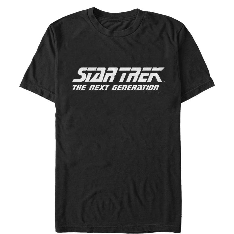 Star Trek Men’s Next Generation Classic Logo  T Shirt