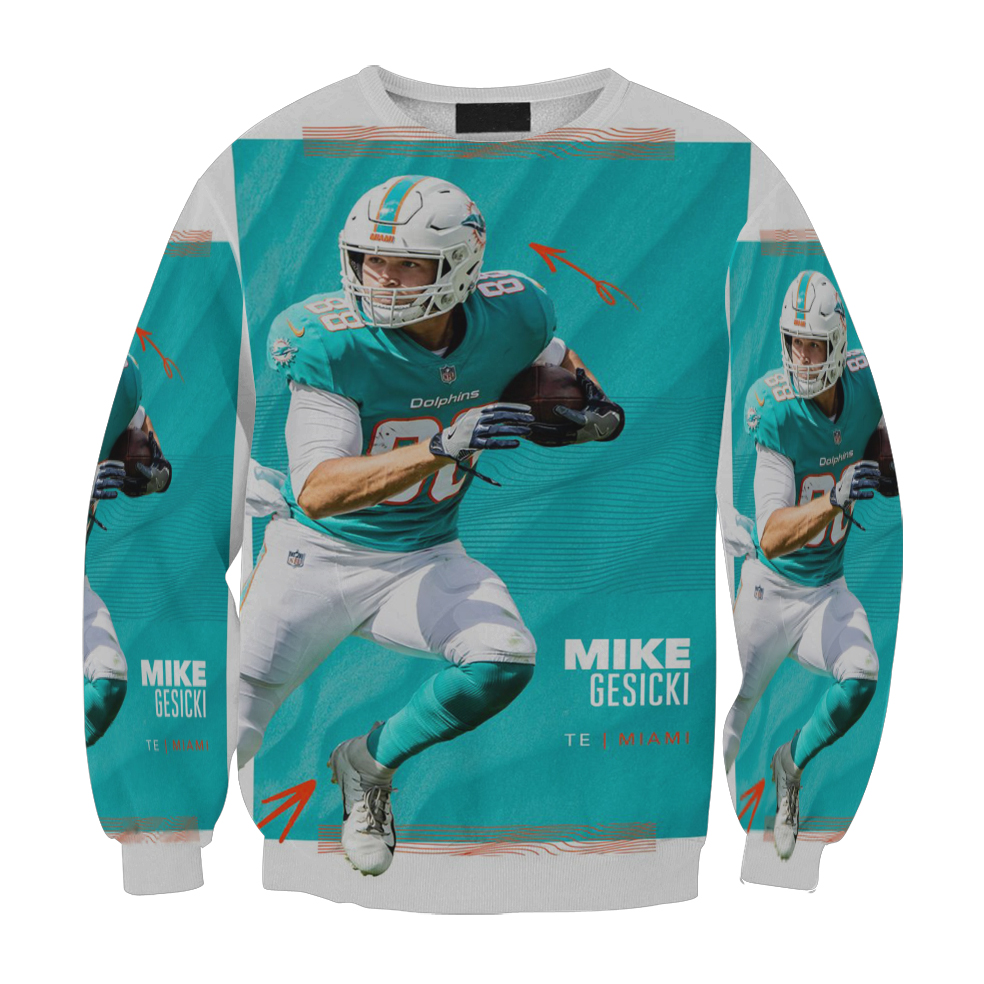 Miami Dolphins Mike Gesicki1 Gift For Fan 3D Full Printing Sweatshirt