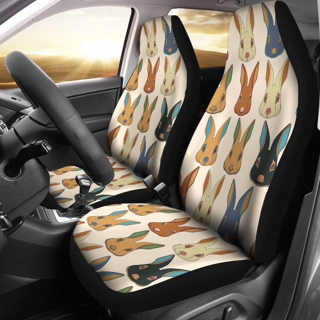 Rabbit Pattern Print Design RB04 Universal Fit Car Seat Covers