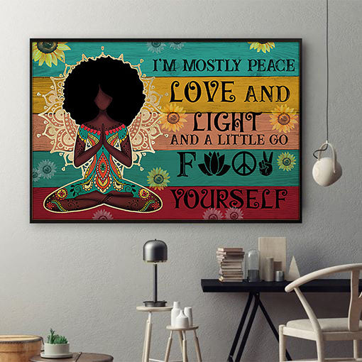 Black African Poster Nice Afrocentric Poster Art Print Empowered Women Black Men Bedroom Wall Pretty Wall Art Home Decoration