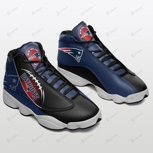 New England Patriots Air Jordan 13 Sneakers Personalized Shoes Design