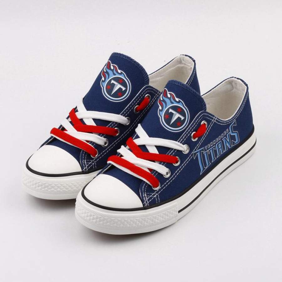 Tennessee Titans Women’s Shoes Low Top Canvas Shoes