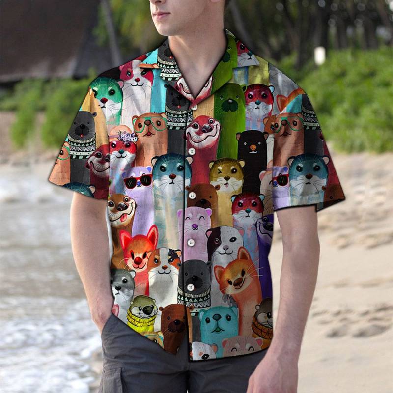 Colorful Otter Hawaii Shirt Ha58232