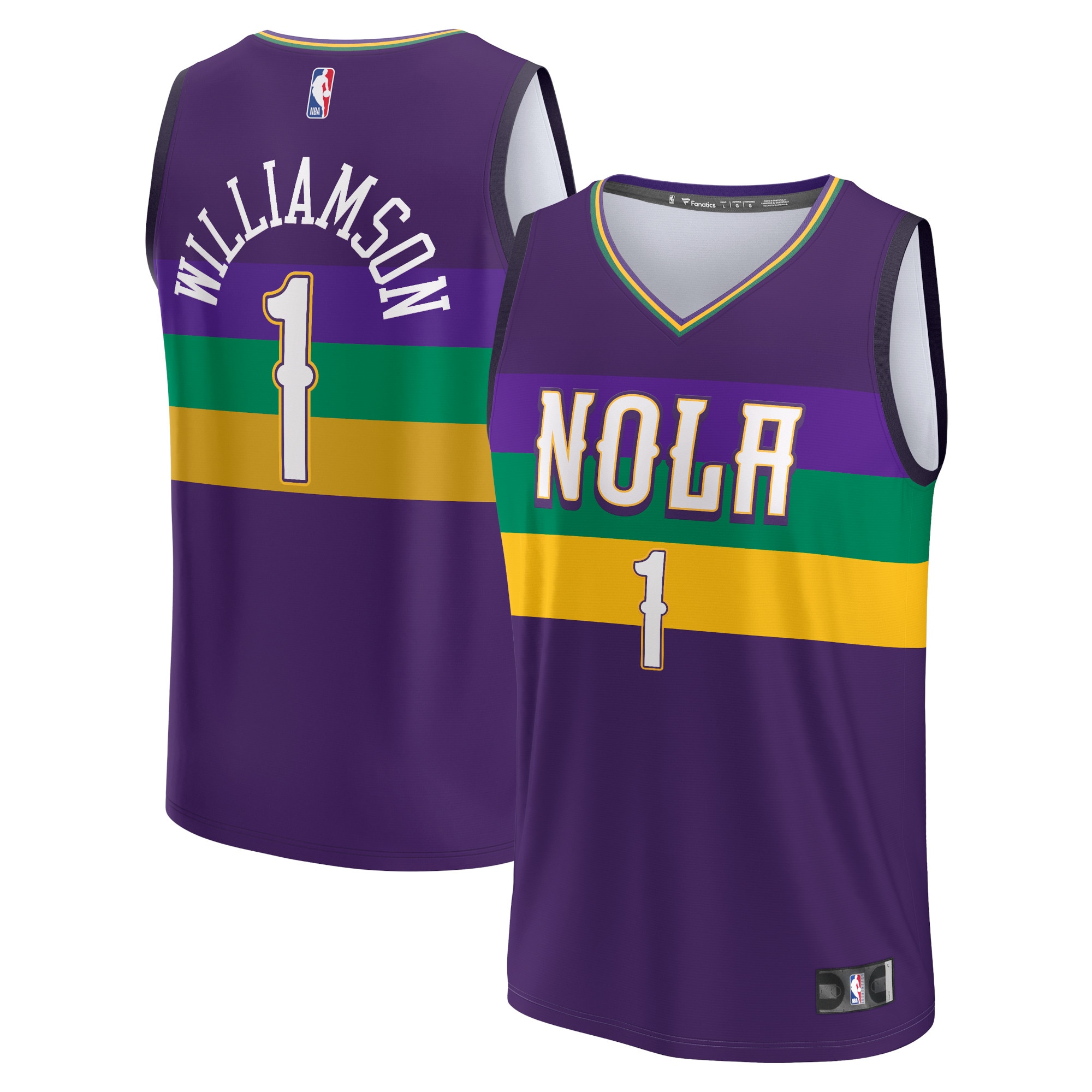 Zion Williamson New Orleans Pelicans Fastbreak Jersey – City Edition – Purple
