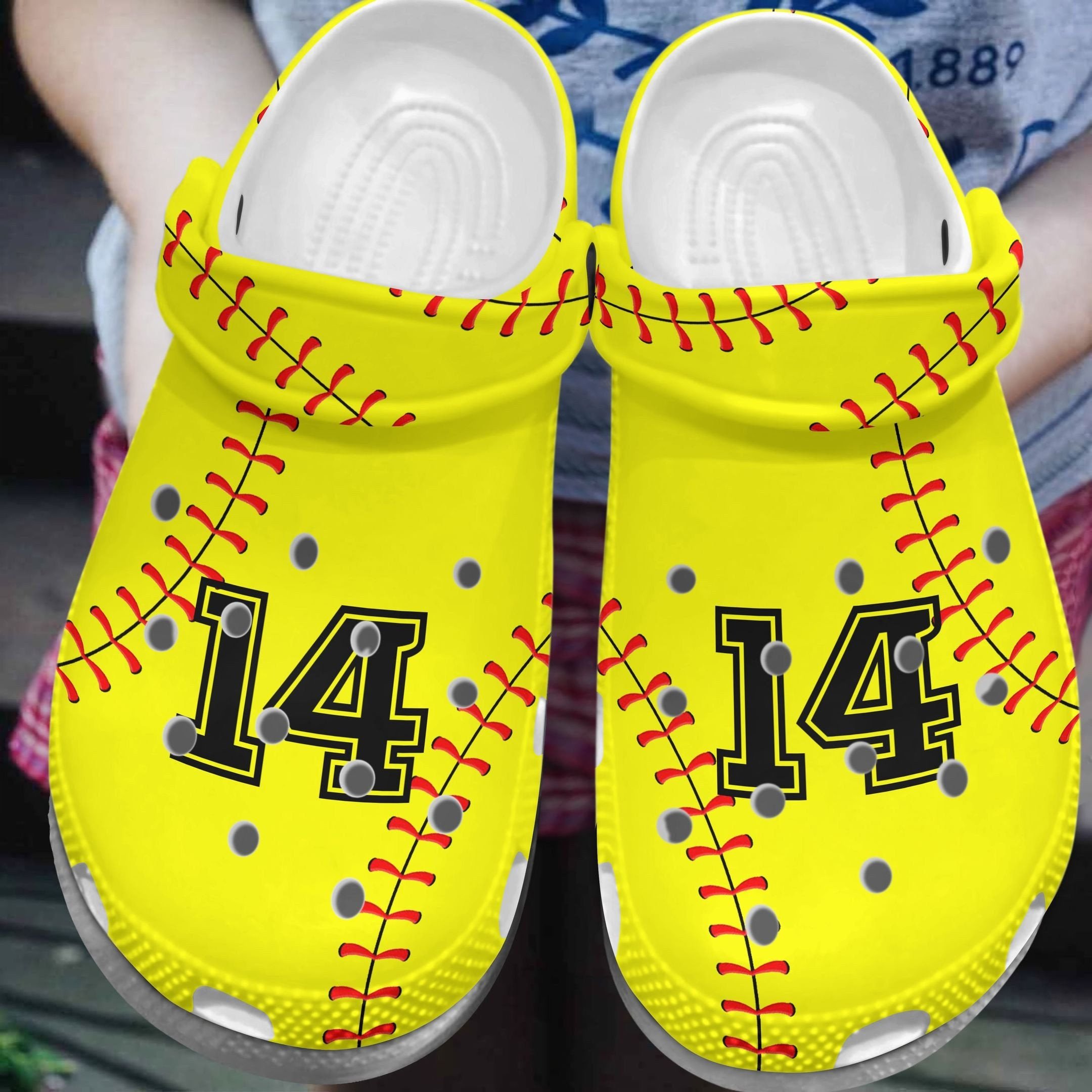 Softball Stitches Gift For Fan Classic Water Rubber Clogs Clogband Clogs, Comfy Footwear