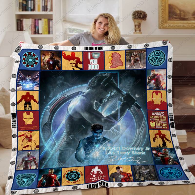 [TA] – Iron Man Tony Stark Quilt Blanket Ver 2