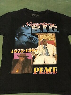 Notorious B I G Hip Hop Rap Shirt 1972 1997 Nyc Brooklyn Tour Shirt