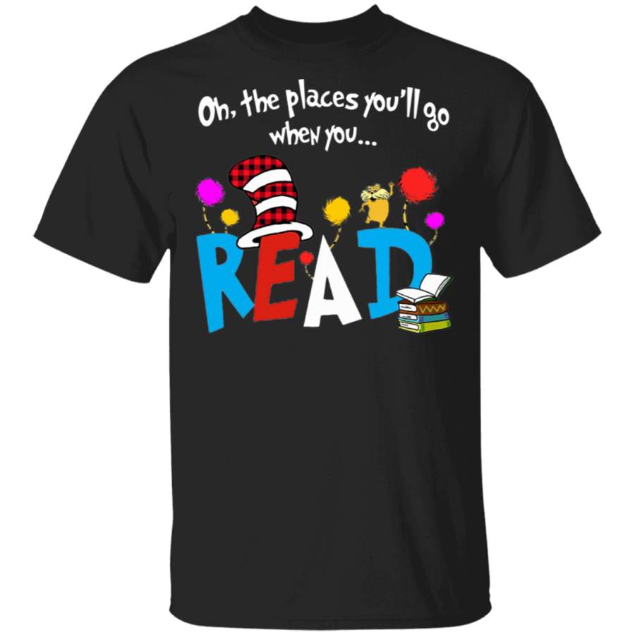 On The Places You’ll Go When You Read Shirt