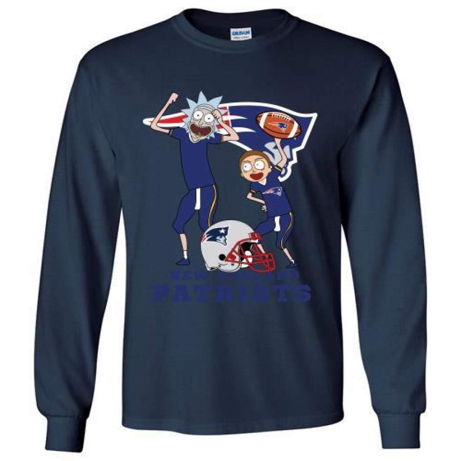 Rick And Morty New England Patriots Gift Long Shirt