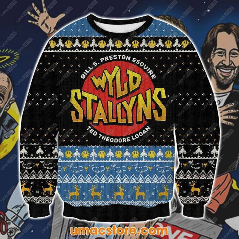 Bill And Ted 3D Print Ugly Christmas Sweatshirt