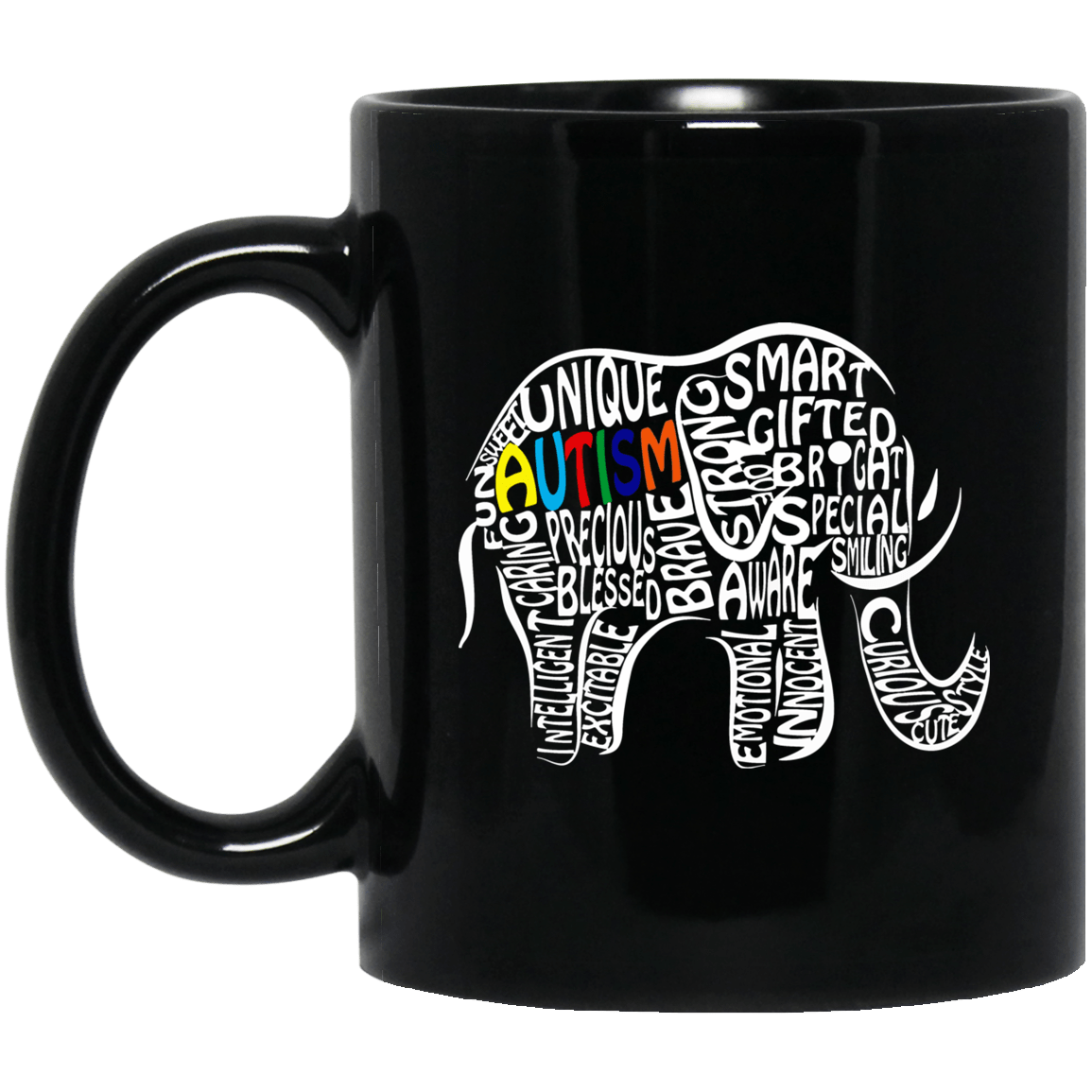 Autism Mugs Elephant Graphic Coffee Mug Design Autism Awareness Ideas