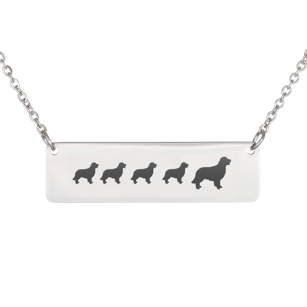 Golden Retriever 4 Puppies Necklace