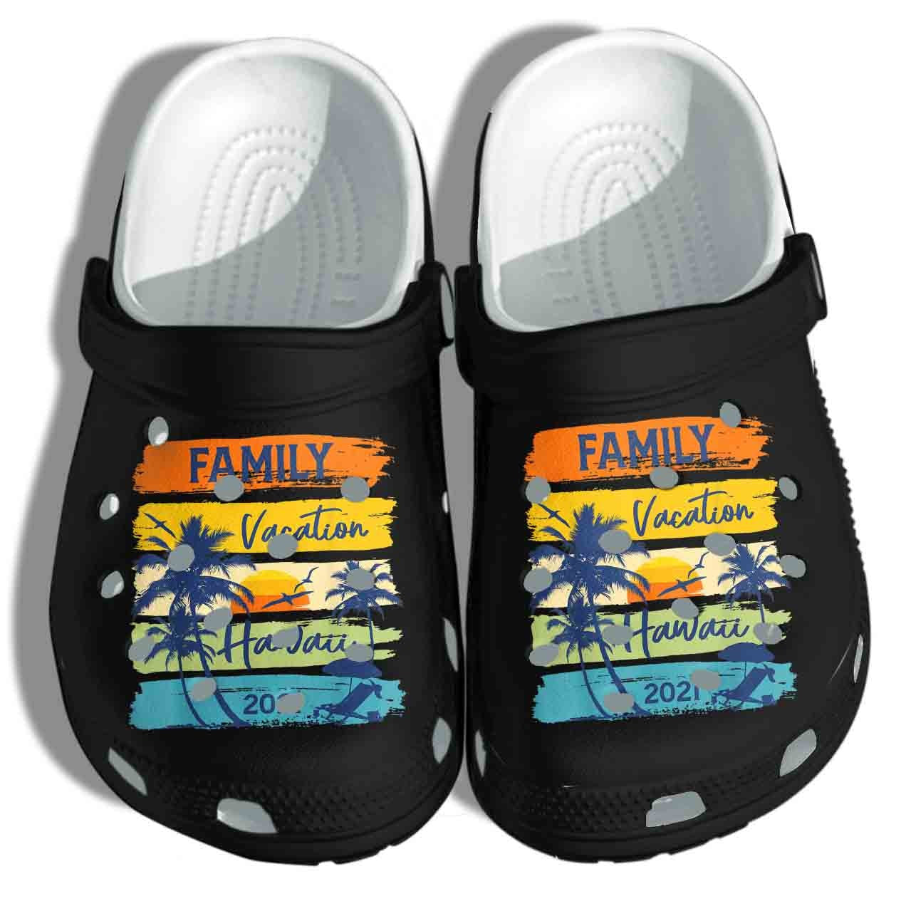 Beach Crocs Shoes Hawaii 2025 Family Vacation Matching – Shoes Clog Birthday Gift