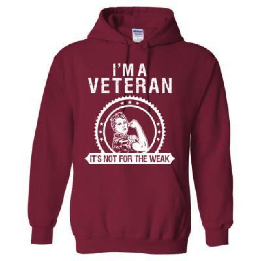 AGR Im A Veteran Its Not For The Weak – Heavy Blend™ Hooded Sweatshirt