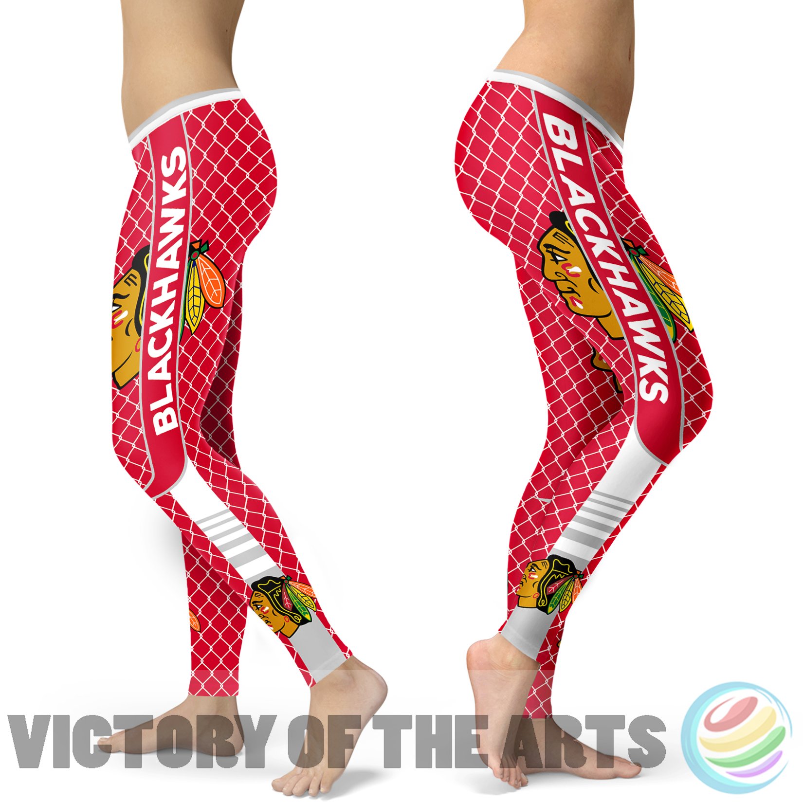 Amazing Line Circle Stylish Fashion Chicago Blackhawks Leggings