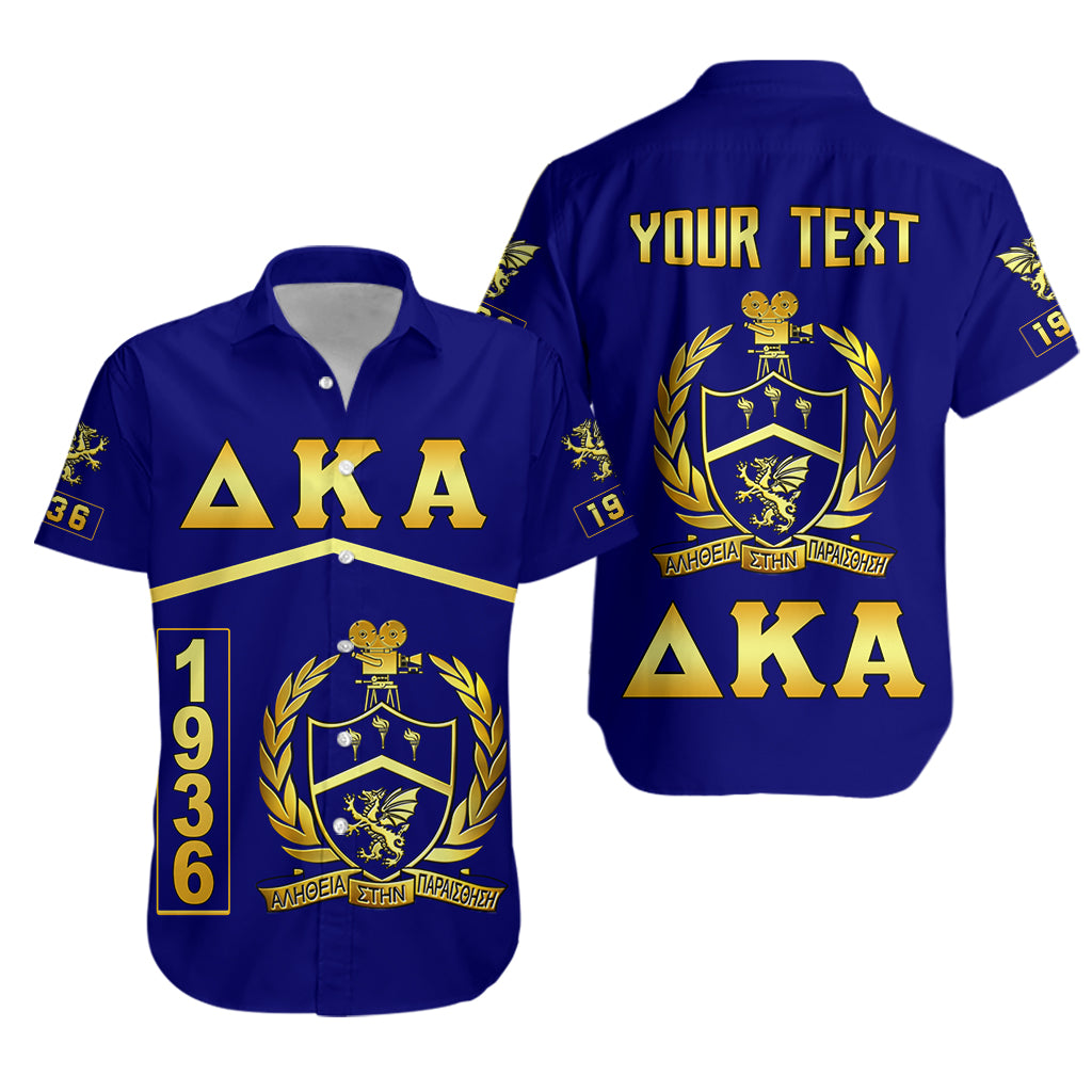 (Custom Personalised) Delta Kappa Alpha ‎‎‎Hawaiian Shirt Since 1936 Version Blue Lt13