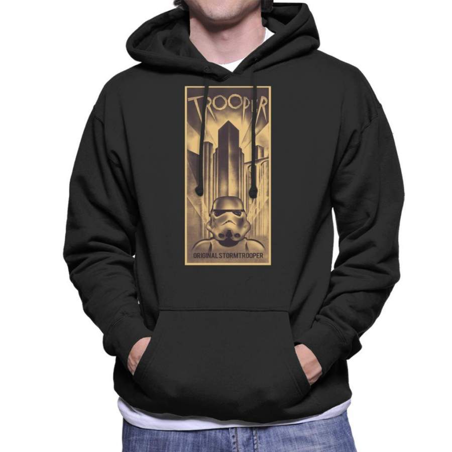 Original Stormtrooper Trooper Future Dystopia Parody Men’s Hooded Sweatshirt