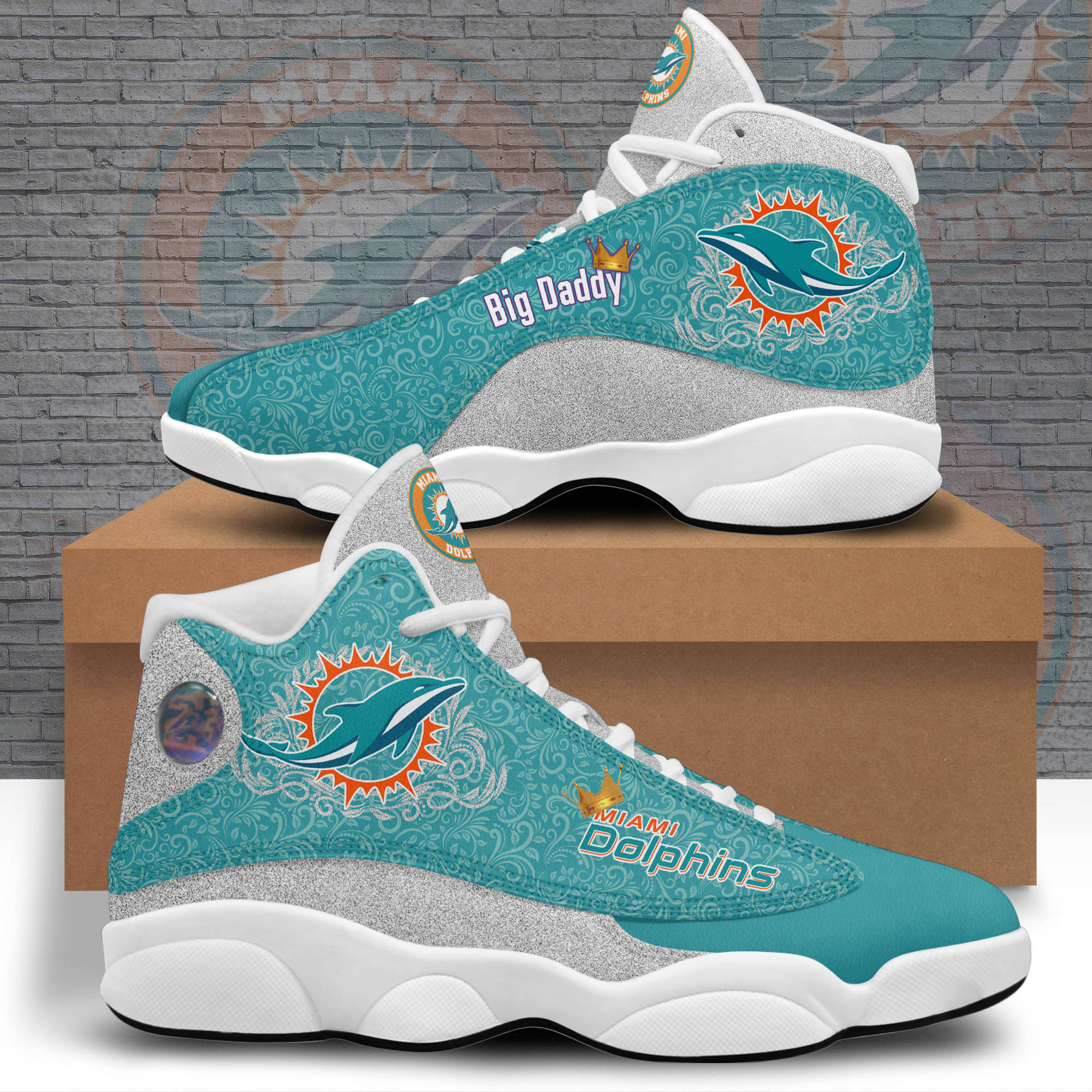 Miami Dolphins More Flowers   Style Shoes, Sneakers