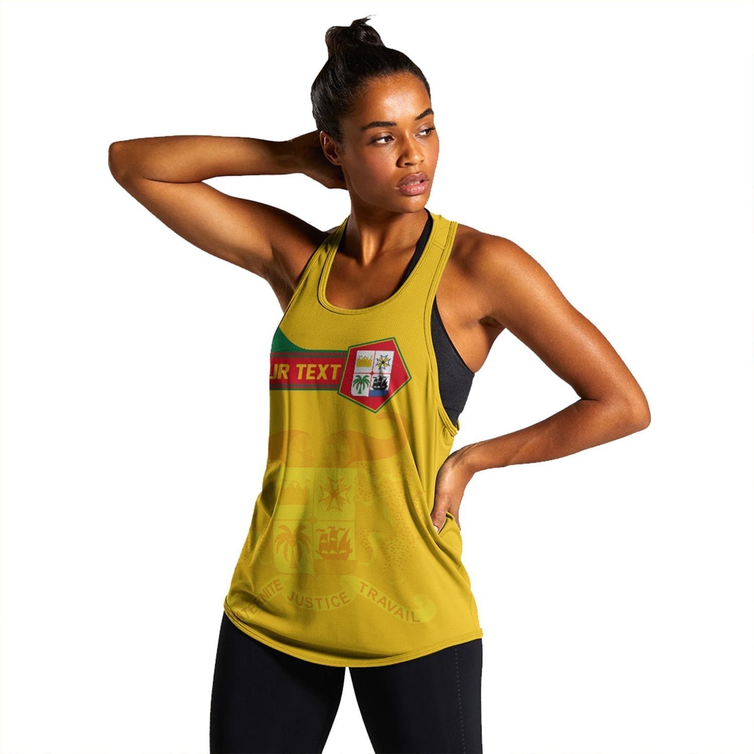 (Custom) African Tank Top – Benin Women’S Racerback Tank Pentagon Style