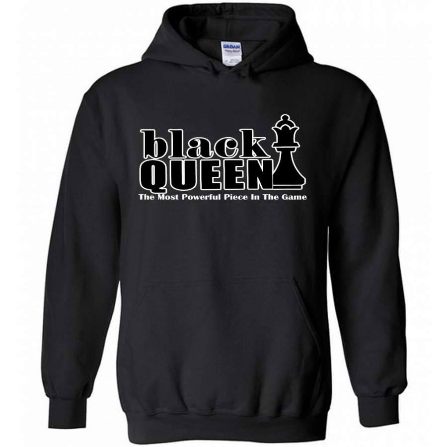 Black Queen The Most Powerful Piece In The Game – Gildan Heavy Blend Hoodie